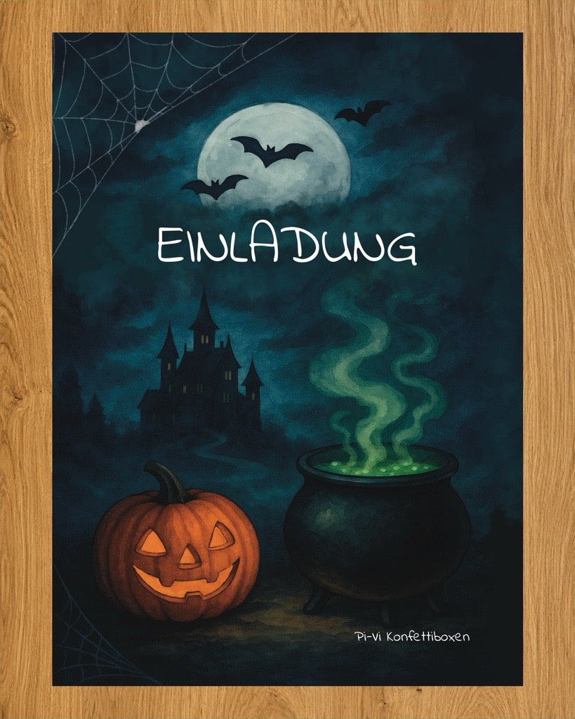 Einladungskarten „Halloween” Geburtstag