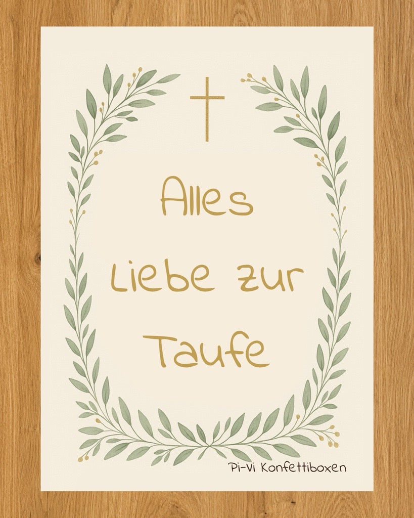 Erinnerungskarten  „Taufe”